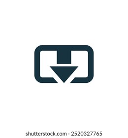 Simple Received icon vector logo. abstract vector received logo template modern design