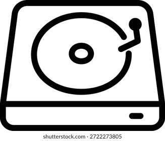 Sencillo reproductor de discos para música