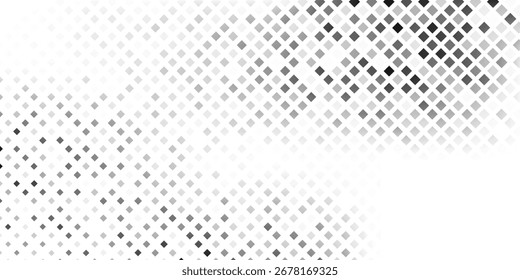 Simple rectangle dotted halftone gradient texture. Vanishing polka dot background modern abstract simple