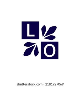 Simple rectangle and modern LO letter art, symbol, logo design for your company and business