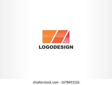 Simple rectangle vector icon. logo for your company