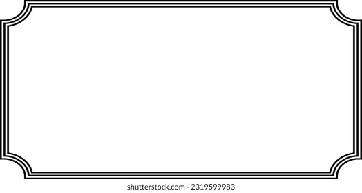 simple rectangular frame with copy space for text or design