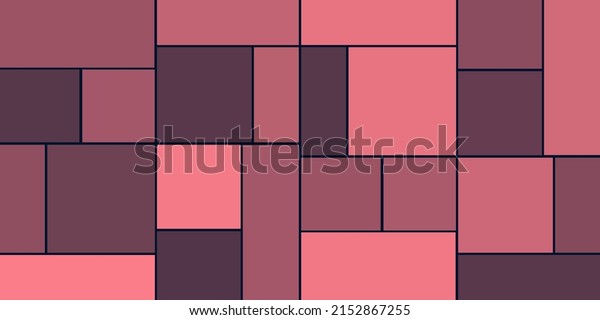 Simple
Rectangular Tiled Frames of Various Sizes, Colored in Shades of
Purple - Geometric Shapes Pattern, Texture on Wide Scale Background
- Design Template in Editable Vector
Format