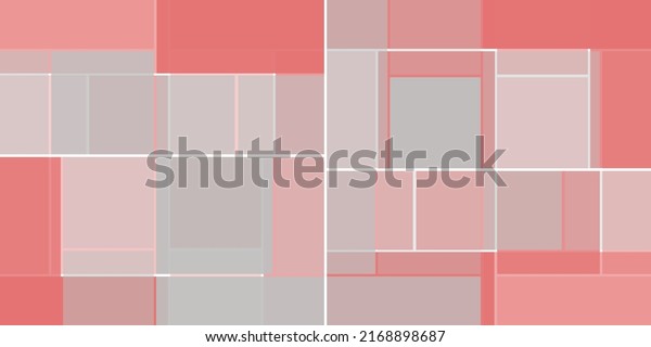 Simple Rectangular Tiled Frames of Various Sizes,
Colored in Shades of Purple and Grey - Geometric Shapes Pattern,
Texture on Wide Scale Background - Design Template in Editable
Vector Format