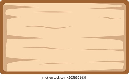 Simple rectangular wooden board with soft edges and light grain. Perfect for signs, labels, eco packaging, or rustic backgrounds.