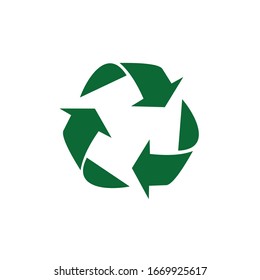 simple Recycle Icon or logo design vector