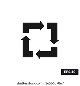 Simple Recycle icon, Simple Recycle sign/symbol vector