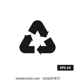 Simple Recycle icon, Simple Recycle sign/symbol vector