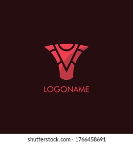 Simple Red Armor Logo Good For Esport