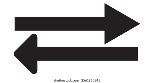 Simple Red Arrow Right Direction on a transparent background