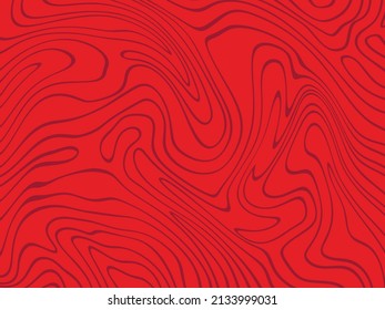 Simple red background with contour line pattern