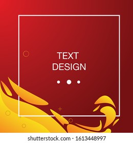 Simple red background modern graphic elements. Dynamical colored forms and line. Template background, background invitation card
