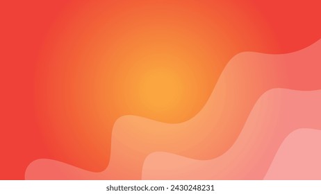 Simple Red background vector design. Smooth wave background minimalist elegant for website and presentation. abstract red wallpaper modern for design for backdrop	