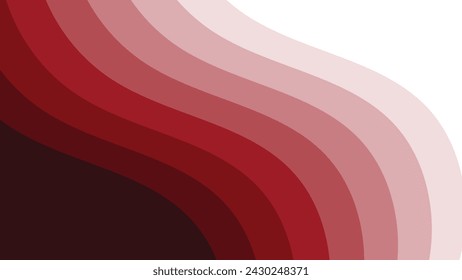 Simple Red background vector design. Smooth wave background minimalist elegant for website and presentation. abstract red wallpaper modern for design for backdrop	