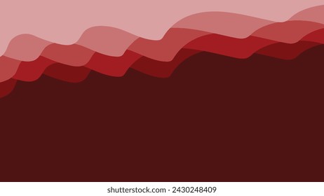 Simple Red background vector design. Smooth wave background minimalist elegant for website and presentation. abstract red wallpaper modern for design for backdrop	