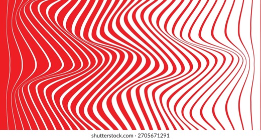 simple red big to small line wave pattern for banner poster background.