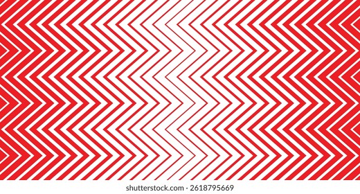 
simple red big to small zigzag line pattern.