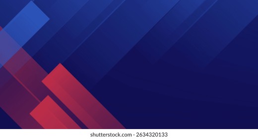 fundo abstrato azul vermelho simples com estilo de jogo para banner e evento