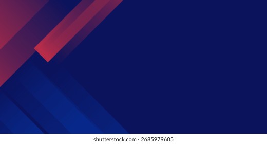 fundo abstrato azul vermelho simples com estilo de jogo para banner e evento