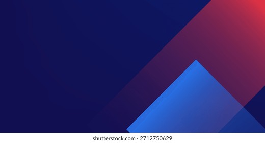Fondo abstracto rojo azul simple con estilo de juego para Anuncio y evento