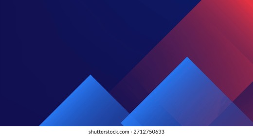 Fondo abstracto rojo azul simple con estilo de juego para Anuncio y evento