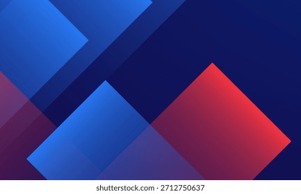 fundo abstrato azul vermelho simples com estilo de jogo para banner e evento