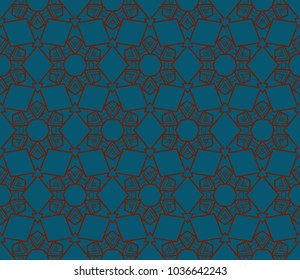 Simple red blue modern seamless geometric pattern. For digital paper, textile print, page fill. Vector illustration
