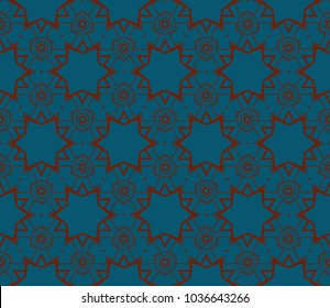 Simple red blue modern seamless geometric pattern. For digital paper, textile print, page fill. Vector illustration
