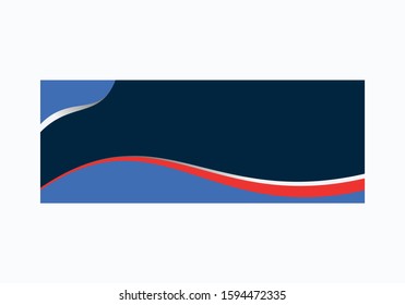 Simple Red Blue Web Banner Background