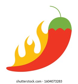 
Simple red chili icon - Vector