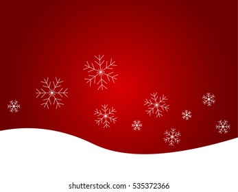 Simple Red Christmas Background