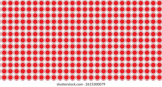 simple red circle dot pattern.