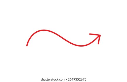 simple red flag arrow symbol art.