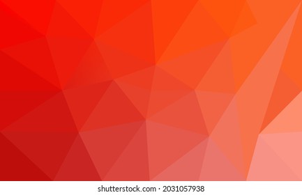 Simple red gradient color in abstract low poly style
