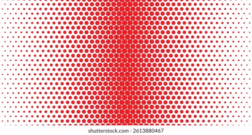 simple red halftone dot pattern design.
