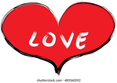 Simple red heart