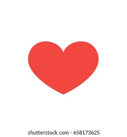 simple red heart vector
