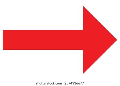 Simple Red Left pointing Arrow Icon.