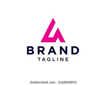 Simple Red Letter A Business Logo Vector Design Template
