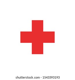 Red Cross Icon Royalty Free Stock SVG Vector and Clip Art
