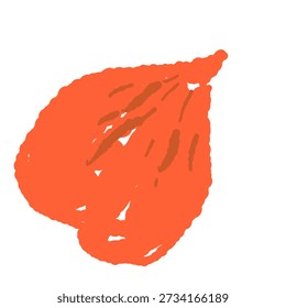 Vector de pétalo de nasturcio rojo simple