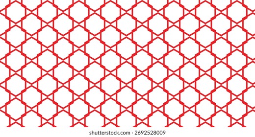 padrão de favo de mel com contorno vermelho simples para fundo de cartaz de banner.