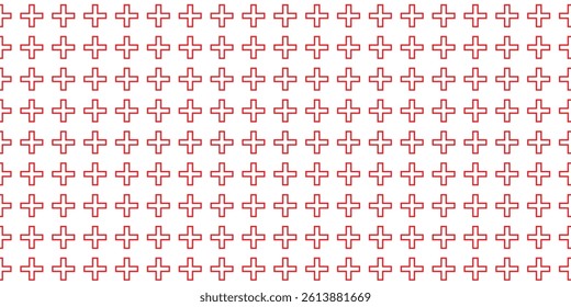 
simple red outline plus pattern design.