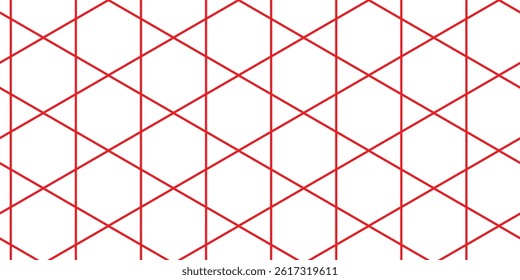 simple red outline polygon pattern art.