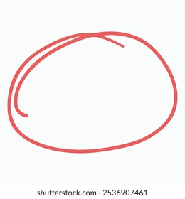 A simple red outline resembling an abstract shape.