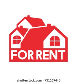 Simple Red Property Rent