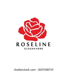 El diseño de un simple logo rojizo sobre un fondo blanco es adecuado para los negocios de boutique, belleza y maquillaje.