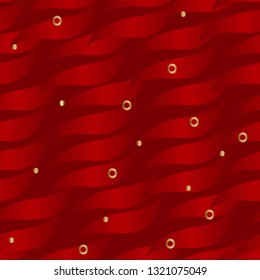 simple red seamless background dedicated to the Victory Day with ribbons