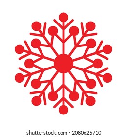 simple red snowflake for christmas designs december icon red and white