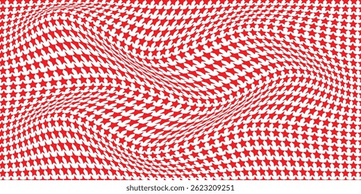 
simple red star wave pattern design.